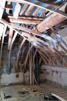 Palazzo Gerolamo Grimaldi,detto Meridiana restauro conservativo delle centine della volta del soffitto a Vela1