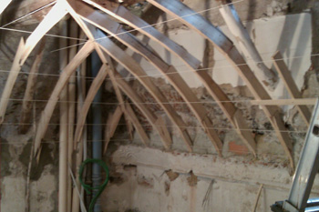 Palazzo Gerolamo Grimaldi,detto Meridiana restauro conservativo delle centine della volta del soffitto a Vela12