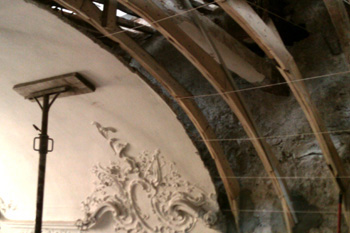 Palazzo Gerolamo Grimaldi,detto Meridiana restauro conservativo delle centine della volta del soffitto a Vela13