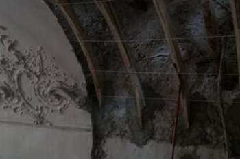 Palazzo Gerolamo Grimaldi,detto Meridiana restauro conservativo delle centine della volta del soffitto a Vela14