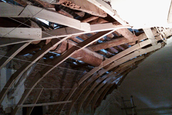 Palazzo Gerolamo Grimaldi,detto Meridiana restauro conservativo delle centine della volta del soffitto a Vela4