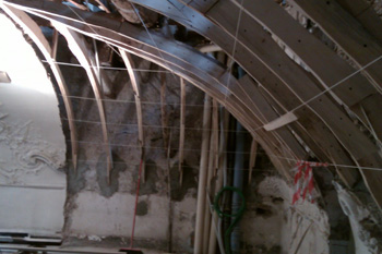 Palazzo Gerolamo Grimaldi,detto Meridiana restauro coservativo delle centine della volta del soffitto a Vela21