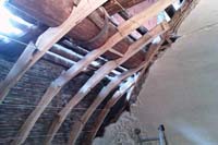 Palazzo Gerolamo Grimaldi,detto Meridiana restauro conservativo delle centine della volta del soffitto a Vela 3