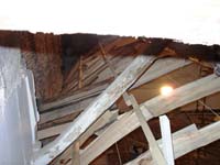 Palazzo della Meridiana restauro conservativo del soffitto a vela particolare visto dall'alto 5