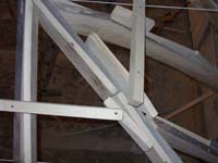 Palazzo della Meridiana restauro coservativo del soffitto a vela particolare visto dall'alto 3